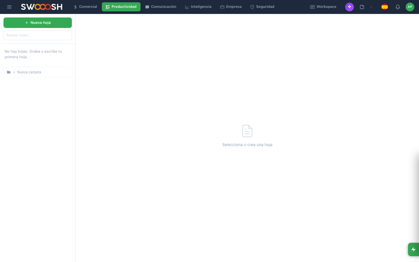 Captura del módulo Tableros Kanban en Pilot Desk